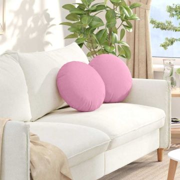 Cuscini per Seduta 2 pz Tessuto Rosa Ø40 x 13 cm