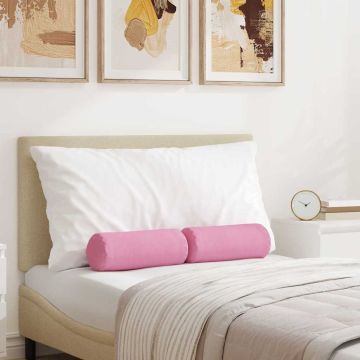 Cuscini a rullo 2 pz Tessuto Rosa Ø 15 x 40 cm