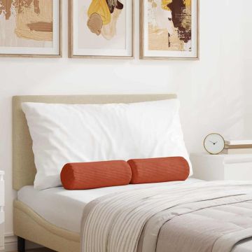 Cuscini a rullo 2 pcs Rosso Arancio Ø 15 x 40 cm