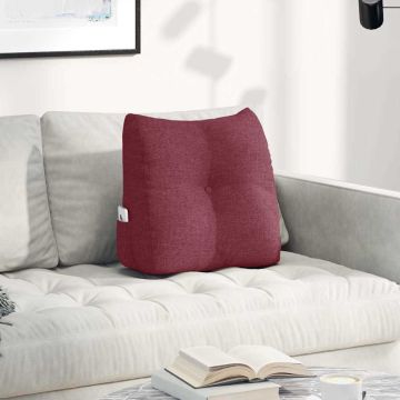 Cuscino per Schiena Rosso Vino 45 x 24 x 50 cm Tessuto