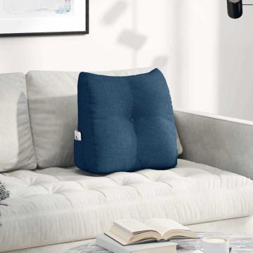 Cuscino per Schiena Blu 45 x 24 x 50 cm Tessuto