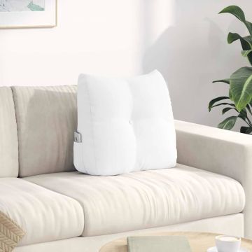 Cuscino per Schiena Bianco 45 x 24 x 50 cm Tessuto