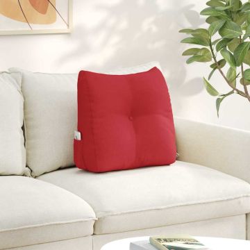 Cuscino per Schiena Rosso 45 x 24 x 50 cm Tessuto