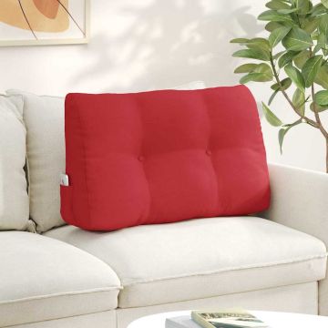 Cuscino per Schiena Rosso 80 x 24 x 50 cm Tessuto