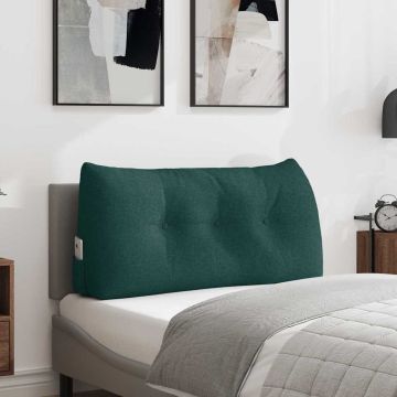 Cuscino per Schiena Verde Scuro 100 x 24 x 50 cm Tessuto