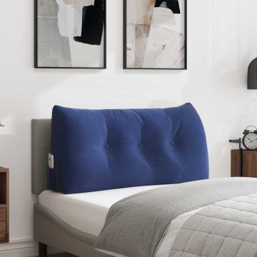 Cuscino per Schiena Blu Polizia 100 x 24 x 50 cm Velluto