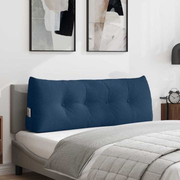 Cuscino per Schiena Blu 120 x 24 x 50 cm Tessuto
