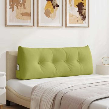 Cuscino per Schiena Verde chiaro 120 x 24 x 50 cm Tessuto