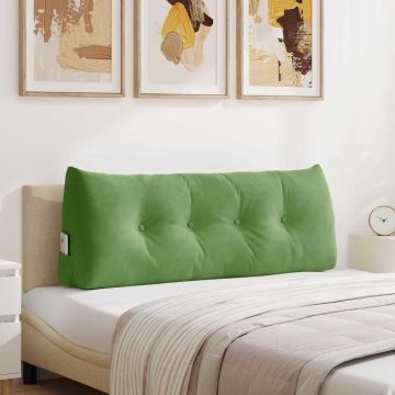 Cuscino per Schiena Verde chiaro 120 x 24 x 50 cm Velluto