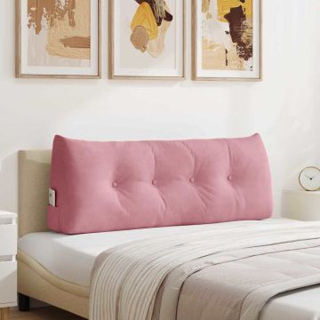 Cuscino per Schiena Rosa 120 x 24 x 50 cm Velluto