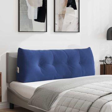 Cuscino per Schiena Blu Polizia 120 x 24 x 50 cm Velluto