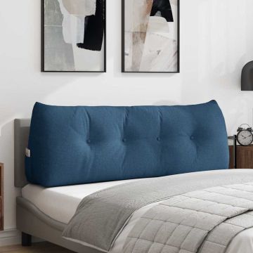 Cuscino per Schiena Blu 140 x 24 x 50 cm Tessuto