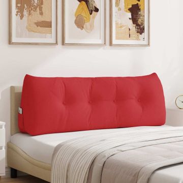 Cuscino per Schiena Rosso 140 x 24 x 50 cm Tessuto