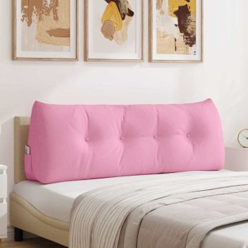 Cuscino per Schiena Rosa 140 x 24 x 50 cm Tessuto