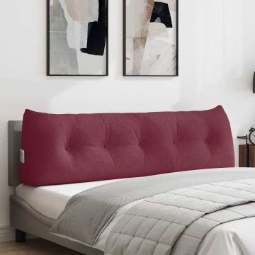 Cuscino per Schiena Rosso Vino 160 x 24 x 50 cm Tessuto