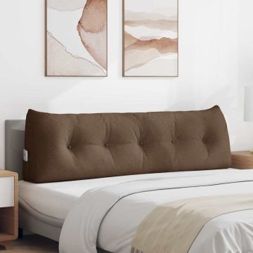 Cuscino per Schiena Marrone 160 x 24 x 50 cm Tessuto
