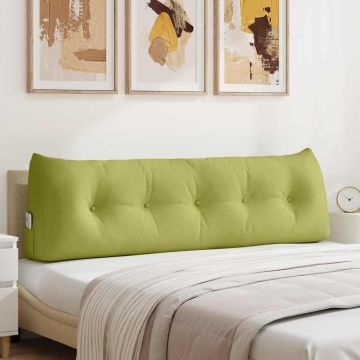 Cuscino per Schiena Verde chiaro 160 x 24 x 50 cm Tessuto