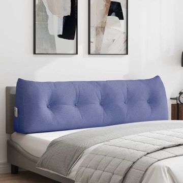 Cuscino per Schiena Blu jeans 160 x 24 x 50 cm Tessuto