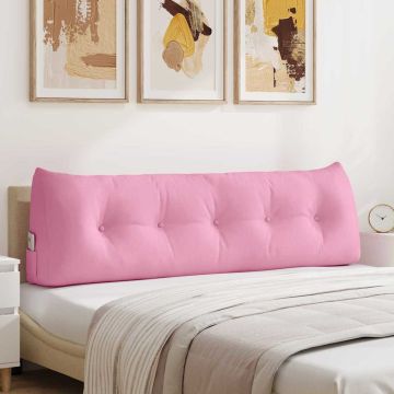 Cuscino per Schiena Rosa 160 x 24 x 50 cm Tessuto