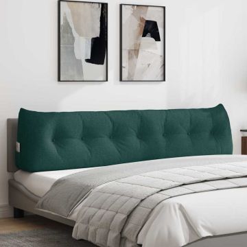 Cuscino per Schiena Verde Scuro 200 x 24 x 50 cm Tessuto