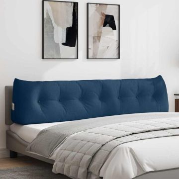 Cuscino per Schiena Blu 200 x 24 x 50 cm Tessuto