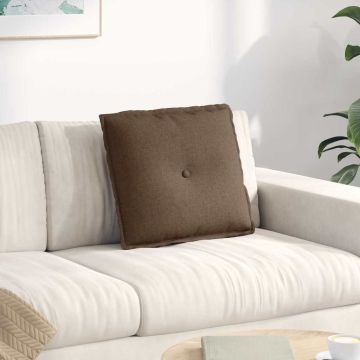 Cuscino per Schiena Marrone 50 x 19 x 45 cm Tessuto