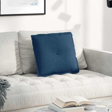 Cuscino per Schiena Blu 50 x 19 x 45 cm Tessuto