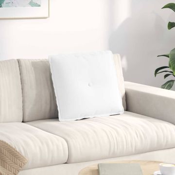 Cuscino per Schiena Bianco 50 x 19 x 45 cm Tessuto