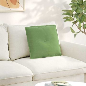 Cuscino per Schiena Verde chiaro 50 x 45 cm Tessuto in Cords