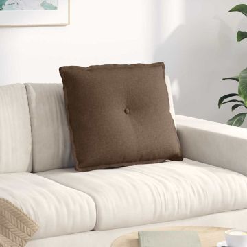 Cuscino per Schiena Marrone 60 x 19 x 50 cm Tessuto