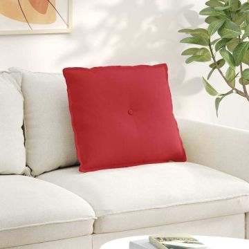 Cuscino per Schiena Rosso 60 x 19 x 50 cm Tessuto