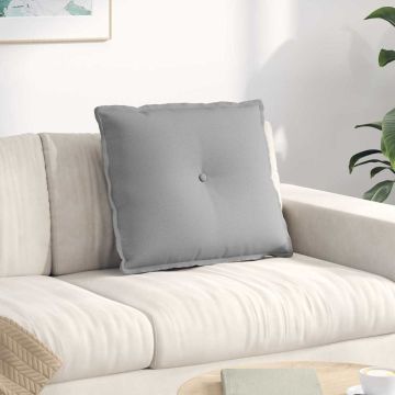 Cuscino per Schiena Grigio Nuvola 60 x 19 x 50 cm Tessuto