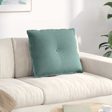 Cuscino per Schiena Verde Mare 60 x 50 cm Tessuto in Cords