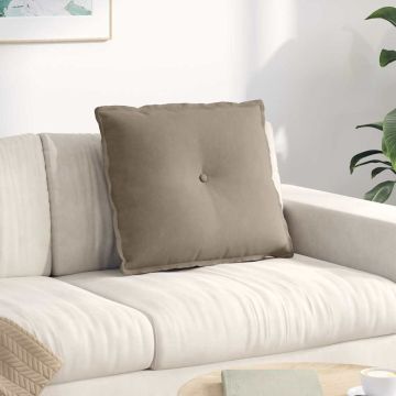 Cuscino per Schiena Tortora 60 x 50 cm Tessuto in Microfibra