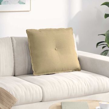 Cuscino per Schiena Grigio Verde 60 x 50 cm Tessuto in Cords