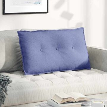 Cuscino per Schiena Blu jeans 80 x 19 x 50 cm Tessuto