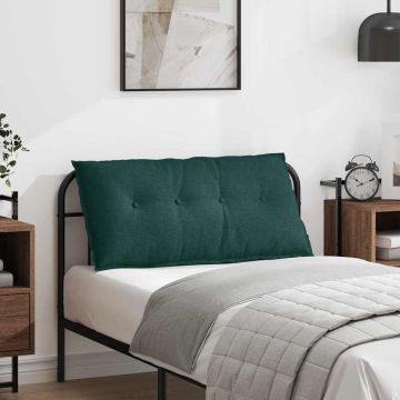 Cuscino per Schiena Verde Scuro 100 x 19 x 50 cm Tessuto