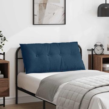 Cuscino per Schiena Blu 100 x 19 x 50 cm Tessuto