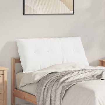 Cuscino per Schiena Bianco 100 x 19 x 50 cm Tessuto