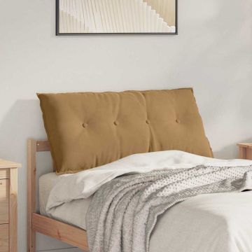 Cuscino per Schiena Marrone 100 x 50 cm Tessuto in Cords