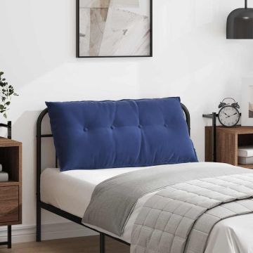 Cuscino per Schiena Blu Polizia 100 x 50 cm Tessuto in Cords