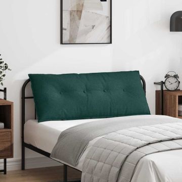 Cuscino per Schiena Verde Scuro 120 x 19 x 50 cm Tessuto