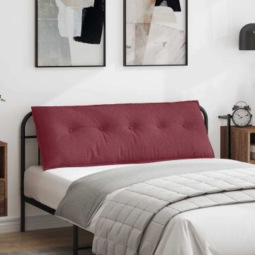 Cuscino per Schiena Rosso Vino 140 x 19 x 50 cm Tessuto
