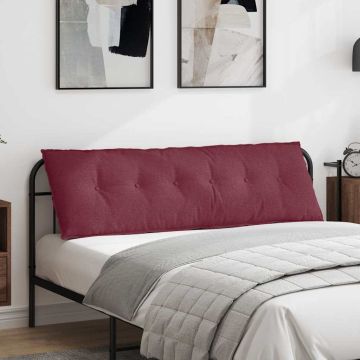 Cuscino per Schiena Rosso Vino 160 x 19 x 50 cm Tessuto