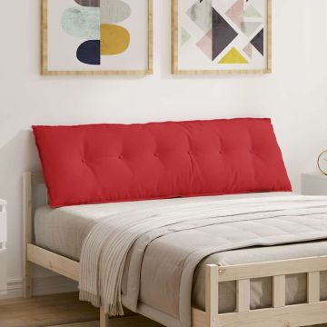 Cuscino per Schiena Rosso 160 x 19 x 50 cm Tessuto
