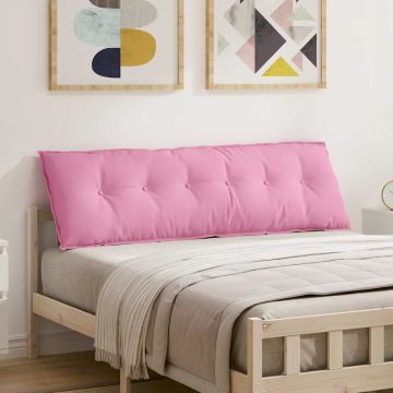 Cuscino per Schiena Rosa 160 x 19 x 50 cm Tessuto