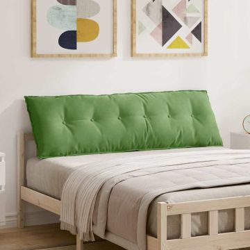 Cuscino per Schiena Verde chiaro 160 x 50 cm Tessuto in Cords