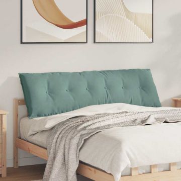 Cuscino per Schiena Verde Mare 160 x 50 cm Tessuto in Cords