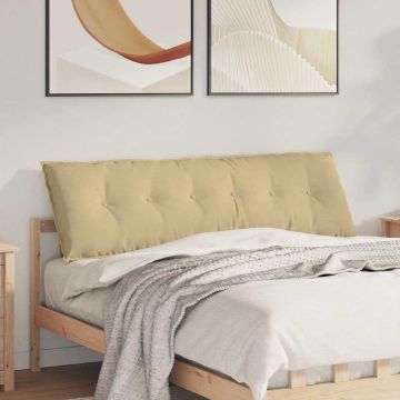Cuscino per Schiena Grigio Verde 160 x 50 cm Tessuto in Cords