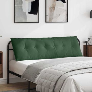 Cuscino per Schiena Verde Giungla 160 x 50 cm Tessuto in Cords